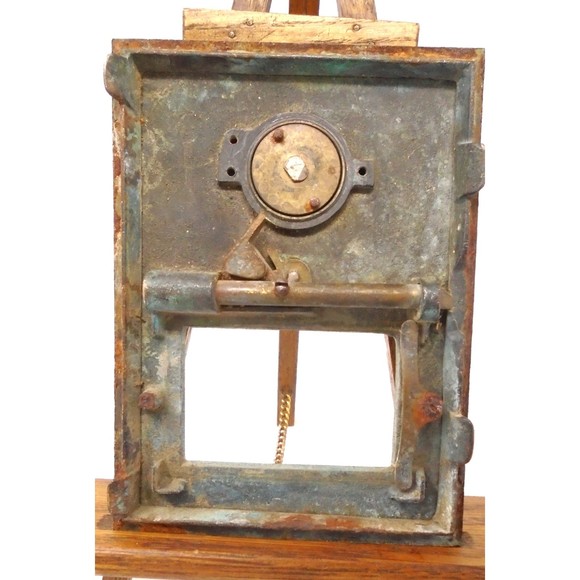 Vintage 1900's Antique Brass US Post Office Mailbox Door - Picture 2 of 8
